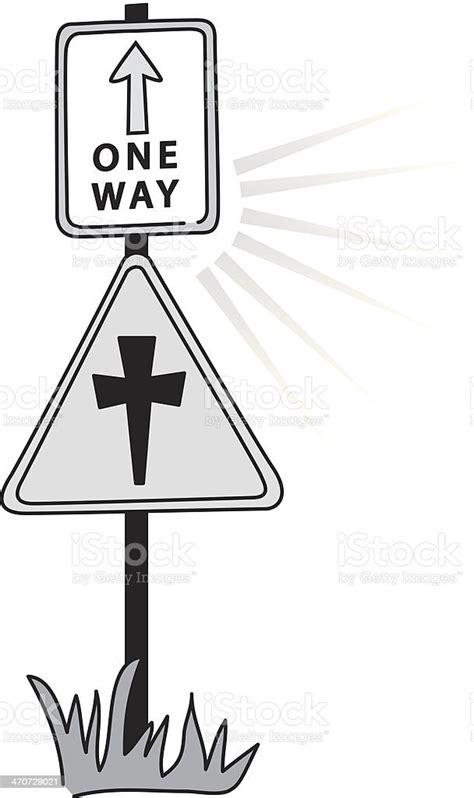 One Way Sign Stock Illustration Download Image Now Istock