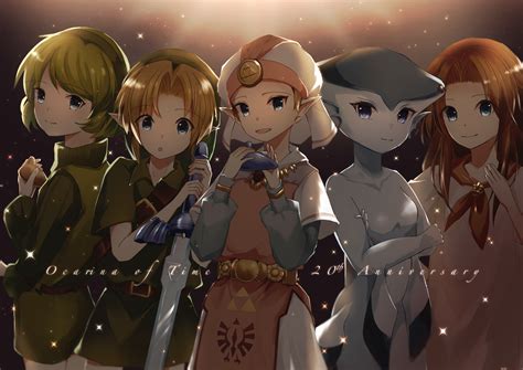 Link Princess Zelda Young Link Saria Malon And 2 More The Legend Of Zelda And 1 More