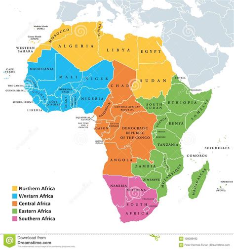 L'africa orientale italiana (sigla a.o.i.) era la denominazione ufficiale dei possedimenti coloniali l'africa orientale italiana era stata suddivisa in cinque governi con un regio decreto il 1º giugno. Mappa Di Regioni Dell'Africa Con I Singoli Paesi ...