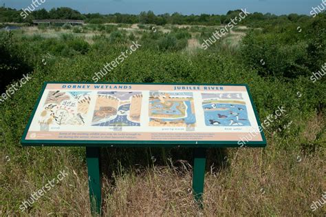 Sign Dorney Wetlands Jubilee River Dorney Editorial Stock Photo Stock