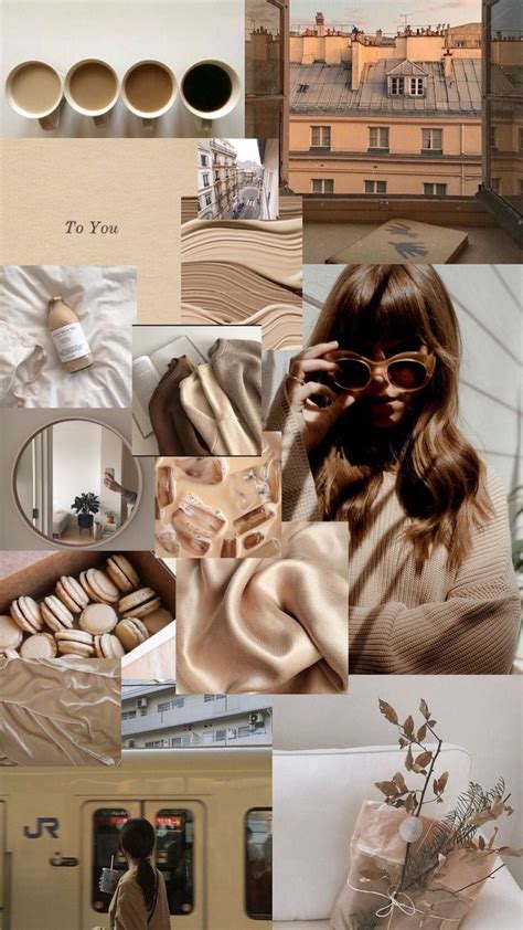 Beige Mood Board Art Design Vision Board Collage Color Collage My Xxx Hot Girl