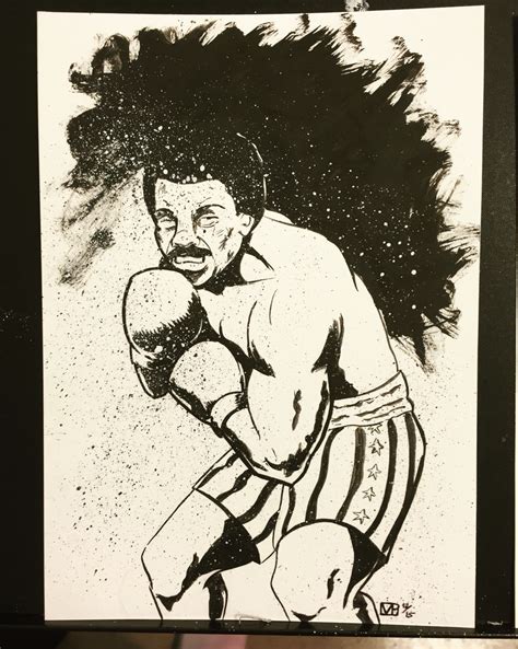 Apollo Creed Drawing That Was A Christmas Present By McLean Paul