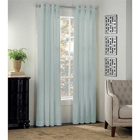 Newport 72 Inch Grommet Window Curtain Panel In Mist
