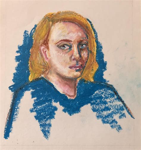 Self Portrait Oil Pastel Roilpastel