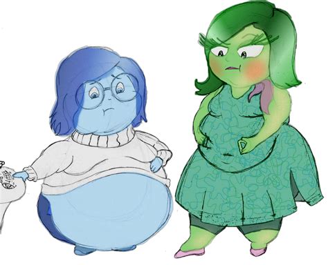 Sadness And Disgust From Pixars Inside Out By Bigbellys On Deviantart