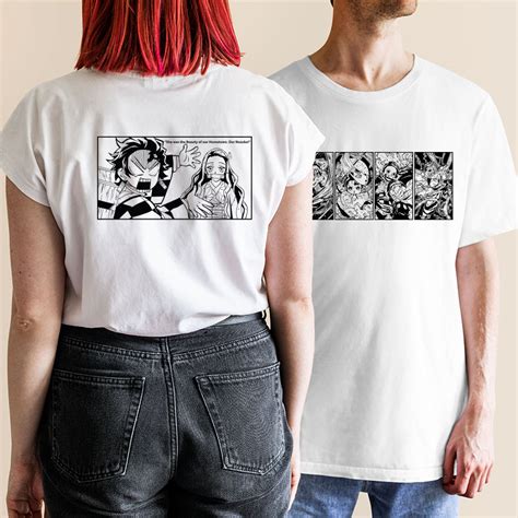 Demon Slayer T Shirt Double Sided The Engrave Slave