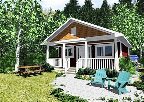 Tiny Cottage Home With Covered Front Porch 6782mg Architectural