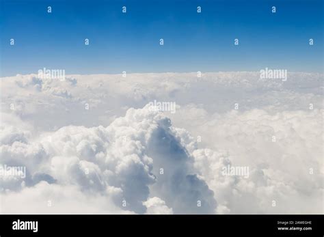 Sky And Clouds Stratosphere View Stock Photo Alamy