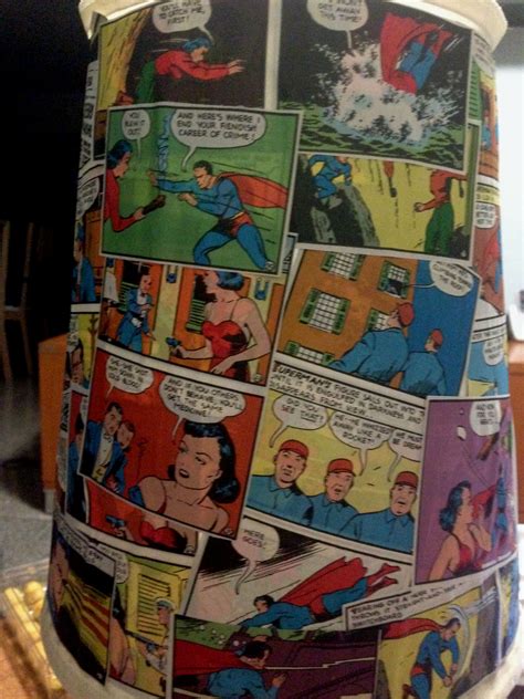 Diy Decoupage Comic Strip Lamp Home And Decor Singapore