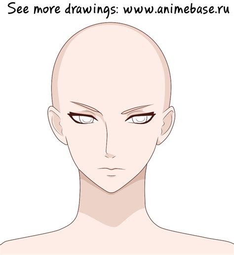 Male Face Мужское лицо Anime Bases Info