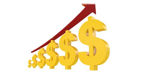 The symbol can interchangeably have one or two vertical strokes. 3d Illustration Of Us Dollar Symbols With Rising Arrow ...