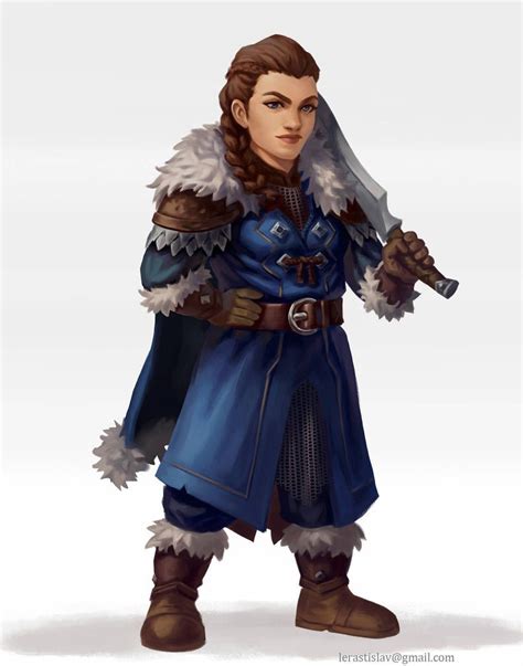 Pathfinder Kingmaker Dwarf Female Archer By VyacheslavSafronov On