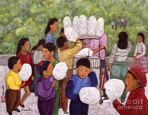Cotton Candy 1992 Painting By Komi Chen Fine Art America