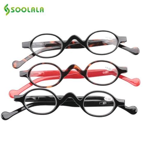 Soolala Brand Reading Glasses Men Women 3 Pcs Small Round Plastic Magnifying 1 0 1 5 2 0 2 5 3