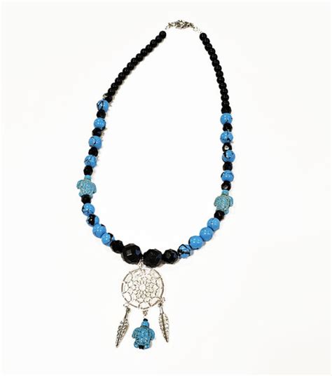 Turquoise And Black Necklace The Silver Moccasin