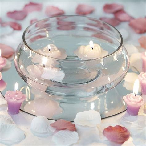 What can you do with a glass bowl? 7" Floating Candle Glass Bowls | Floating candles bowl ...
