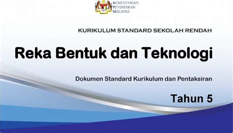 Share to twitter share to facebook share to pinterest. DSKP KSSR Semakan Reka Bentuk Dan Teknologi Tahun 5 - TCER.MY