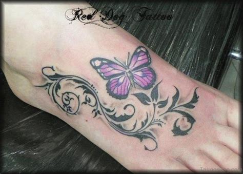 74 Delightful Butterfly Tattoos On Foot