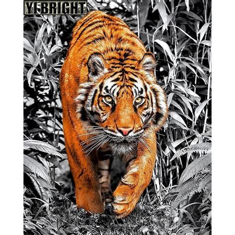 5d Diamond Painting Tiger In The Brush Kit Bonanza Marketplace