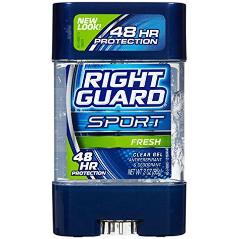 6 Pack Right Guard Sport Fresh Clear Gel Deodorant 3 Oz Each Walmart