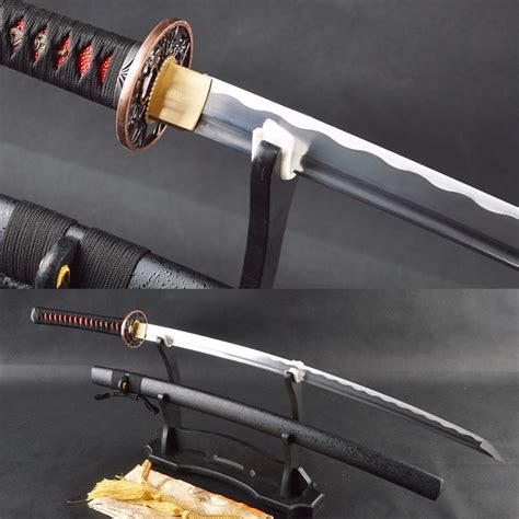 Sale Real Samurai Katana Swords Polished High Carbon Steel Blade Sharp