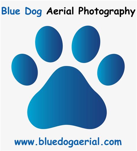 Blue Dog Paw Print Clip Art