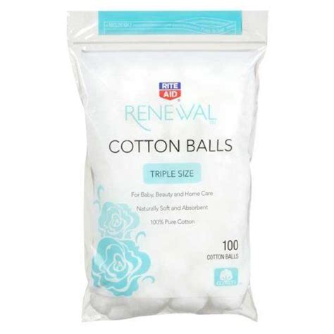 What is the interview process like at rite aid? Rite Aid Renewal Cotton Balls, Triple Size, 100 ct by ...