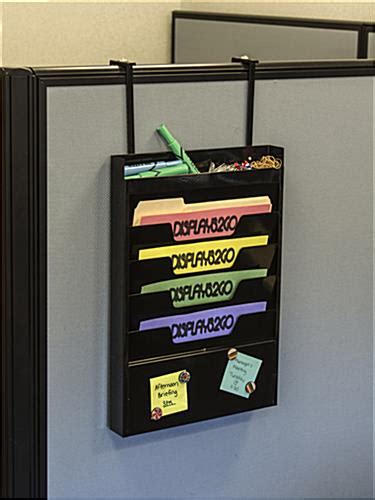 Cubicle Hanging File Organizer Top Tier Supplies Compartment