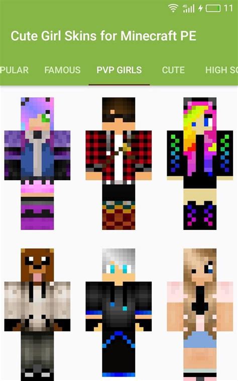 Cute Girl Skins For Minecraft Pe For Android Apk Download