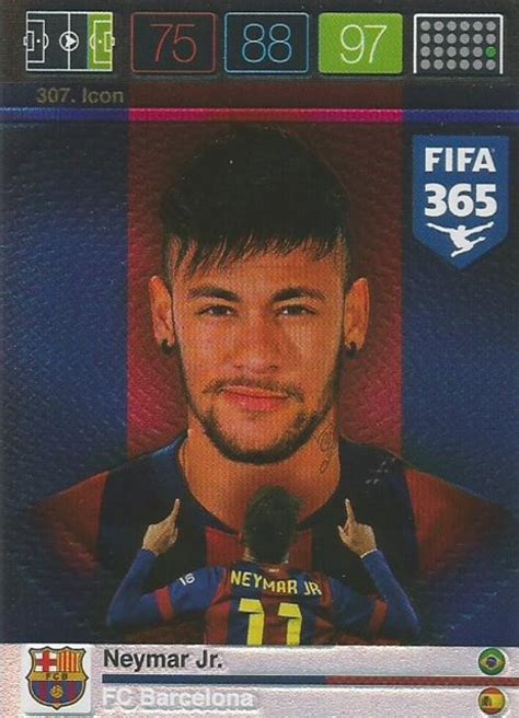Trading Cards Neymar Jr Panini Fifa 365 Icon Trading Card Was