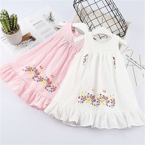 Toddler Girl Cotton Summer Ruffle Dress Kids Wholesale Lots Bulk
