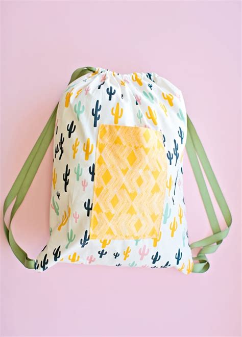 Easy Sewing With Kids 30 Minute Drawstring Fabric Backpack