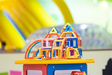 Educational Toys For Preschool Indoor Playground Stock Image Image Of
