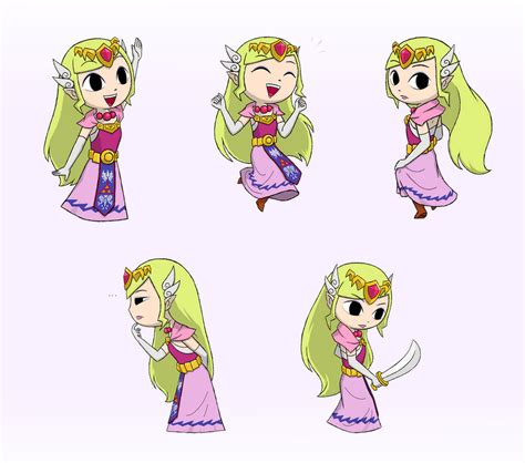 Commission Princess Zelda X 5 By Swordxdolphin On Deviantart
