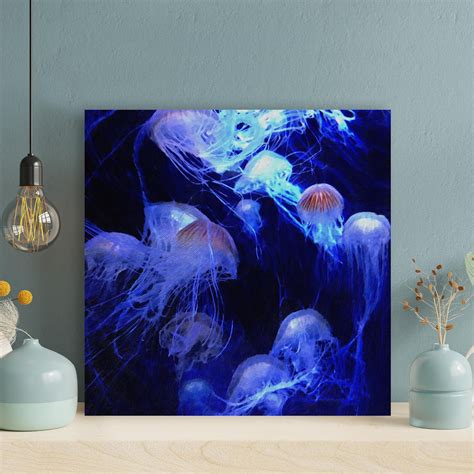 Rosecliff Heights White Jellyfish On Canvas Painting Wayfair