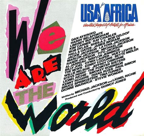Usa For Africa We Are The World Lyrics Genius Lyrics