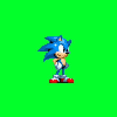 Pixilart More Realistic Sonic Mania Sprite By Slimeboy