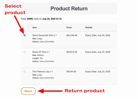 Quick And Easy Product Returns Tusx