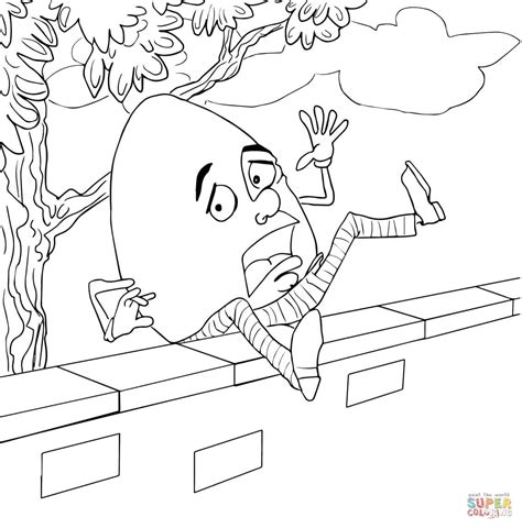 Humpty dumpty coloring pages to download and print for free