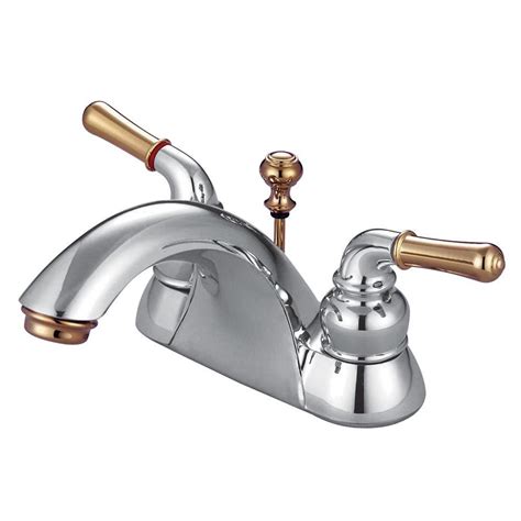 Delta Chrome And Polished Brass Bathroom Faucets