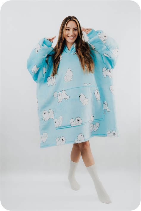 Koco-bluza damska z pieskami - SAMOJED | Comfy Moment