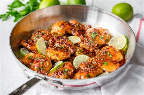 Spicy Honey Lime Chicken Thigh Recipe Saving Room For Dessert