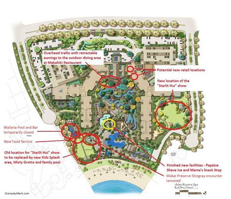 Aulani Resort Expansion Details With Map Aulani Disney Resort Aulani