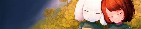 Undertale - Chara & Asriel 4K wallpaper download