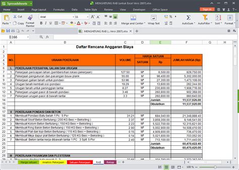 Software Rab Excel Untuk Menghitung Anggaran Biaya Bangun Rumah Dream