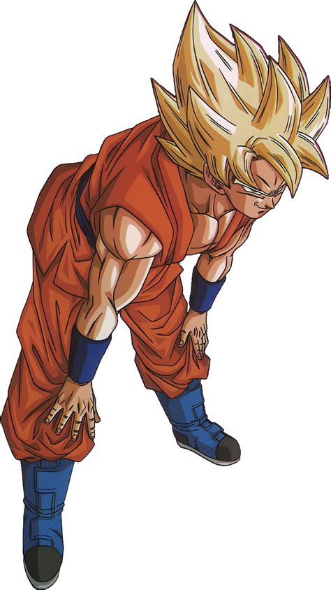 Super Saiyan Goku Posing Whis Gi By Woodlandbuckle On Deviantart