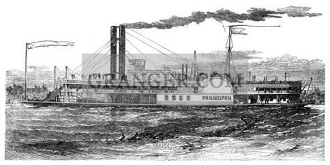 Image Of Steamboat 1859 The Philadelphia A Mississippi River