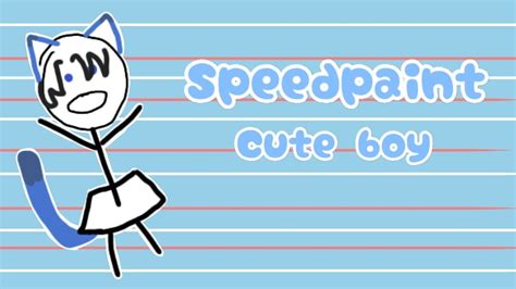 Cute Boy Speedpaint Youtube