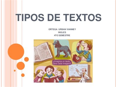 Diferentes Tipos De Textos