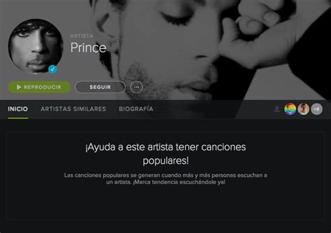 Prince Borró Sus álbumes De Spotify Y Rdio • Enterco